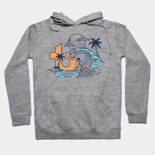 TB Line Drawing Surfer Hoodie